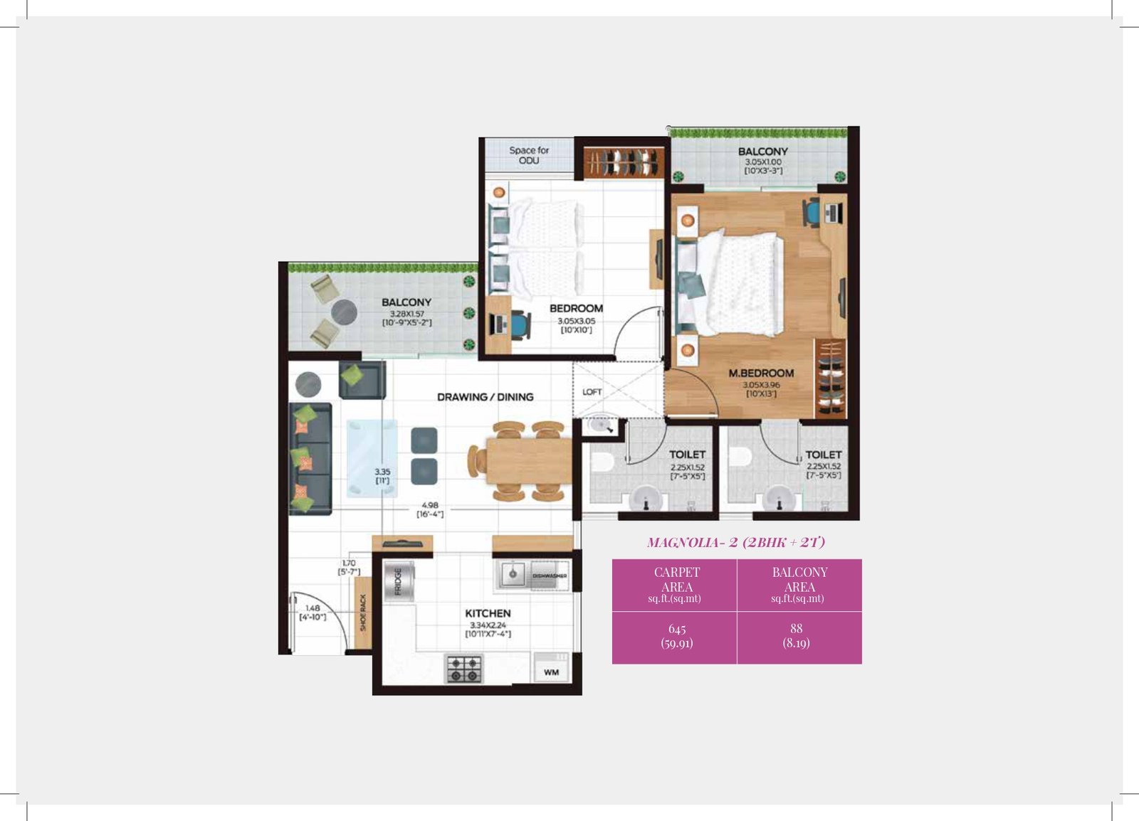 2 BHK Plan